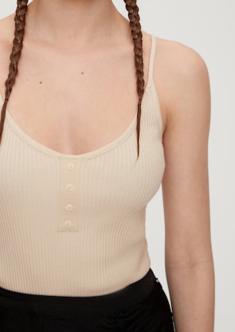 QS Knitted Top in Beige