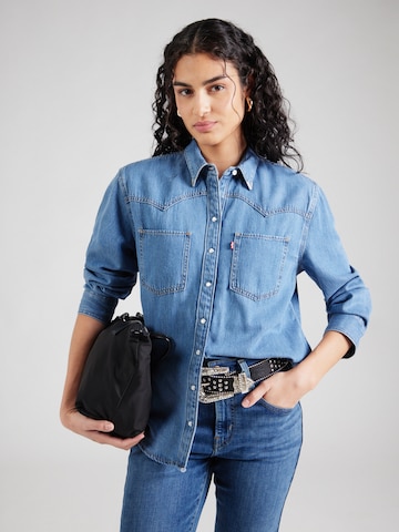 Chemisier 'TEODORA WESTERN' LEVI'S ® en bleu : devant
