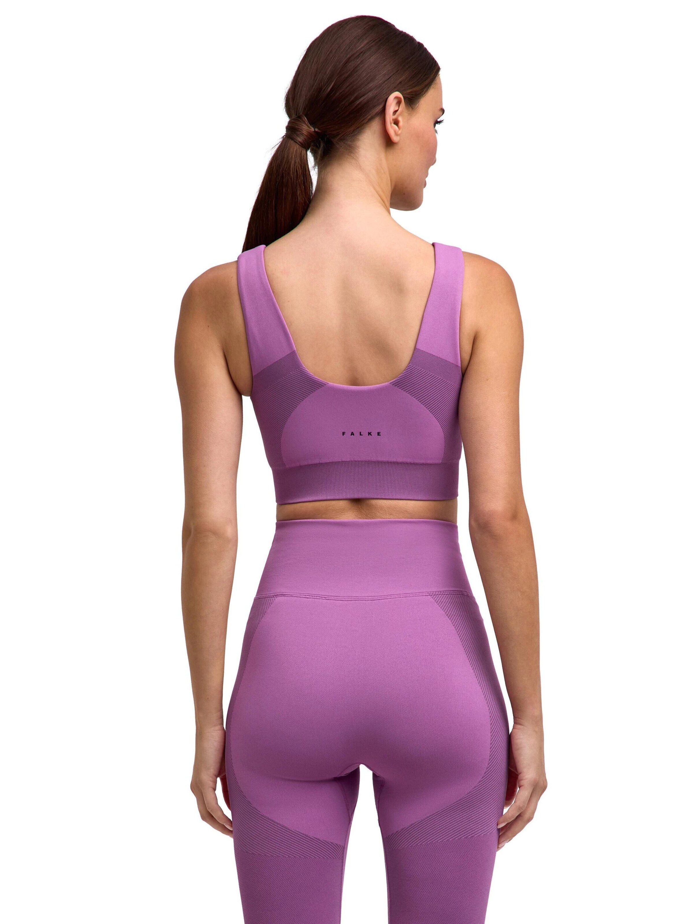FALKE Bustier Sport-BH 'Seamless Shape'‌‌‌‌‌‌‌ in Lila