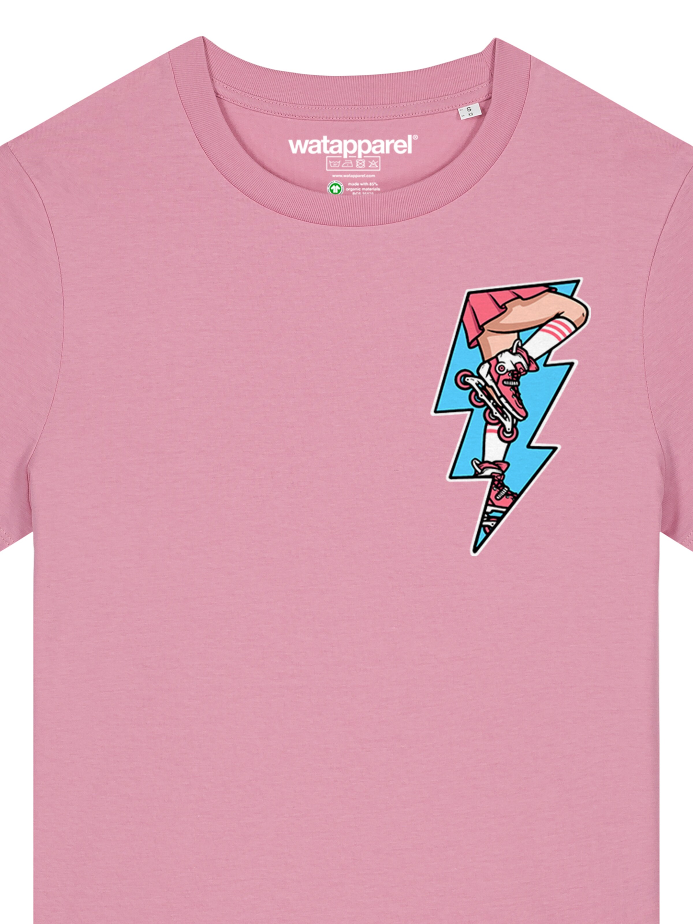 Watapparel Shirt ' Rollerskates ' in Pink