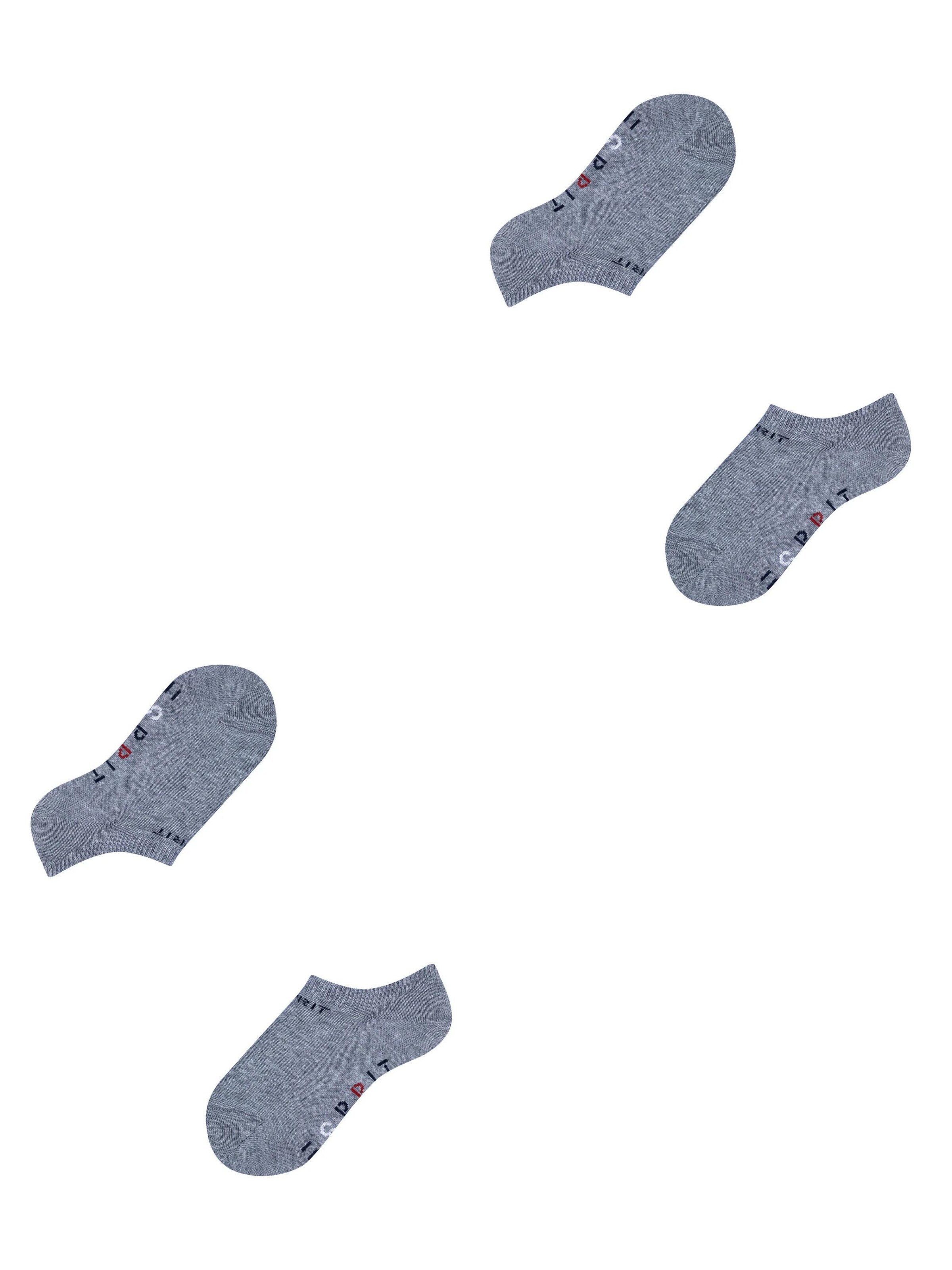 ESPRIT Socks 'Foot Logo 2-Pack' in Grey