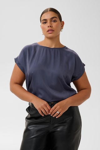 KAFFE CURVE Blúz - szürke: elől