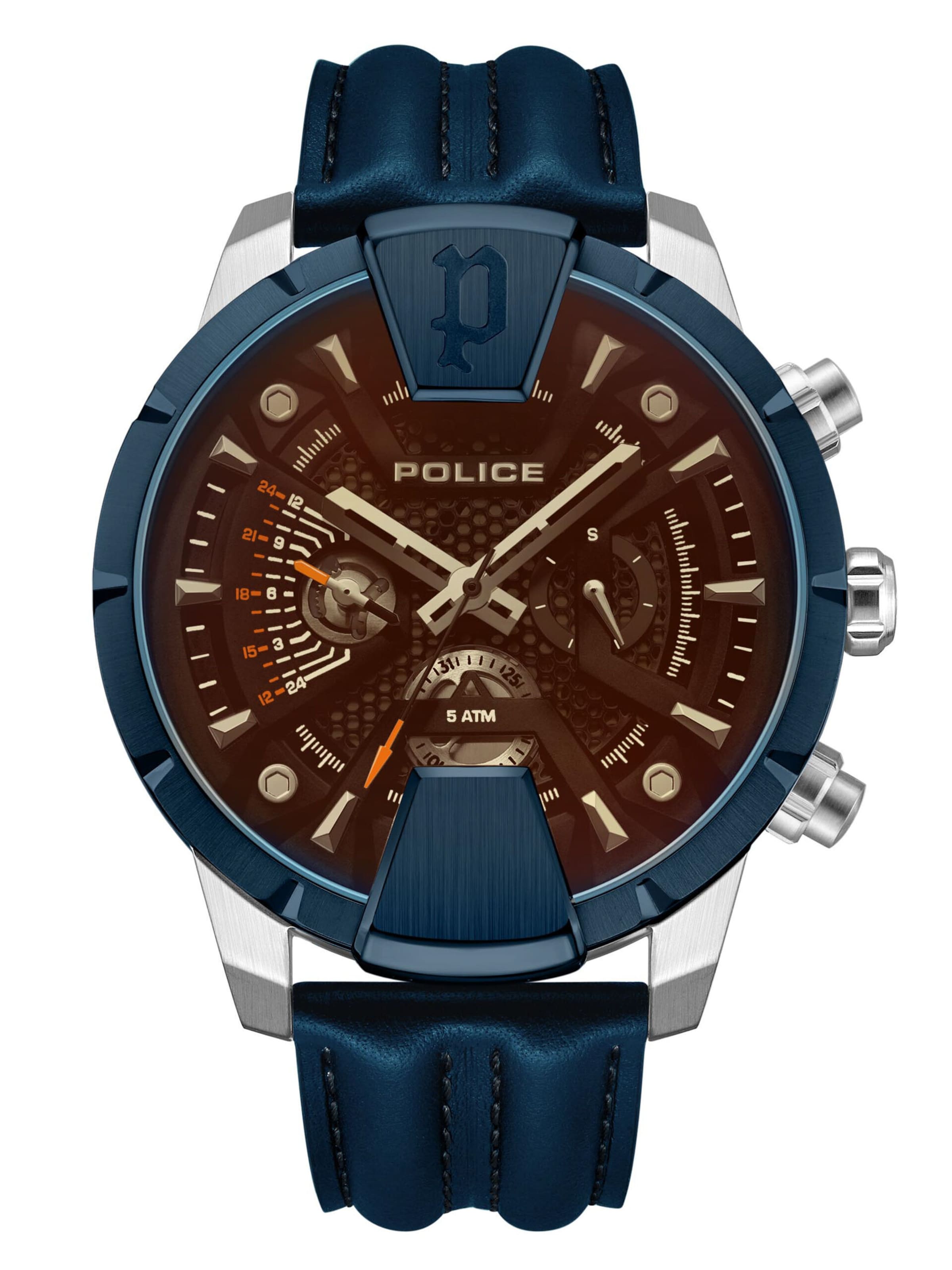 POLICE Analog watch 'HUNTLEY' in Brown: front