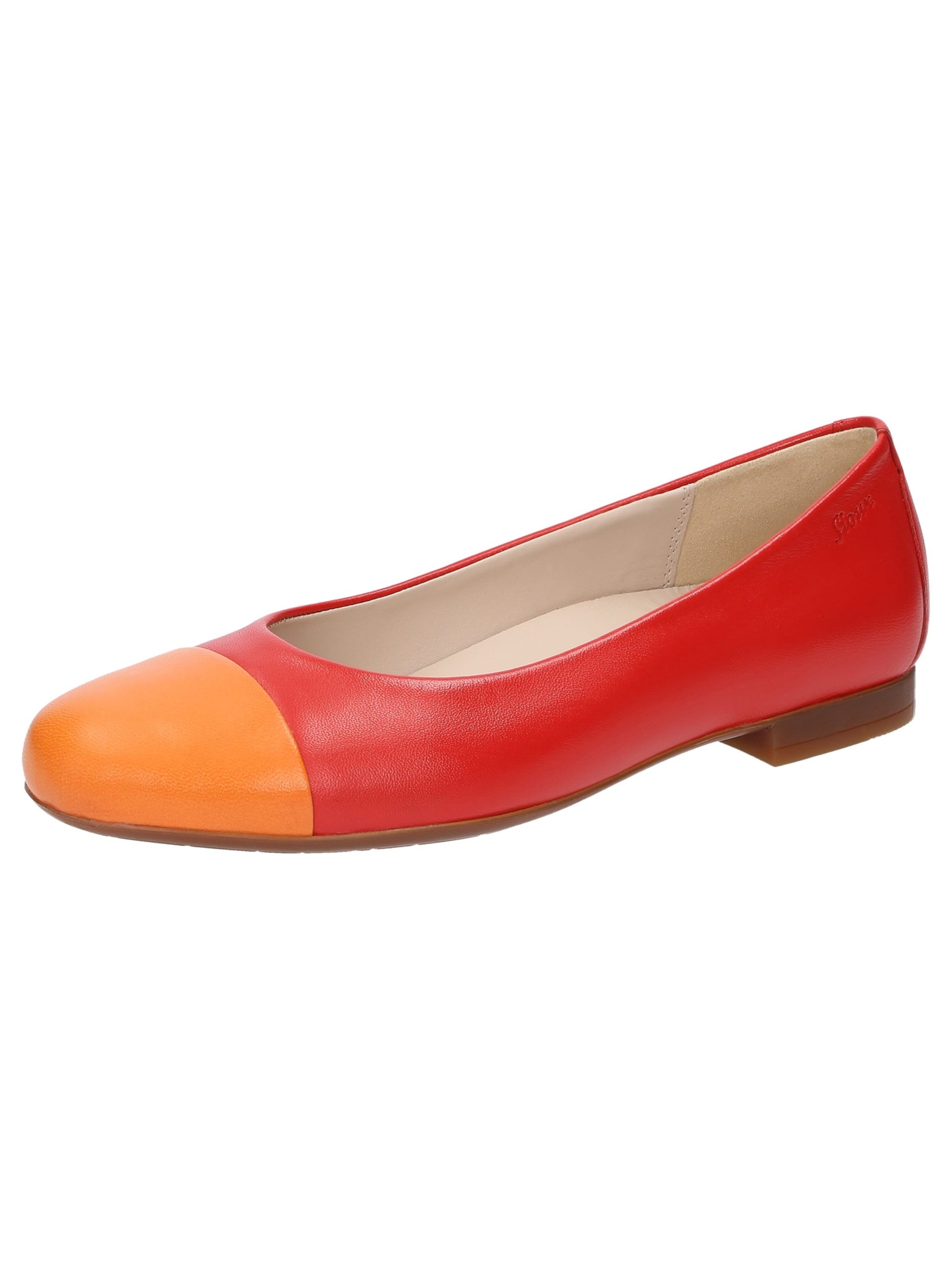 Ballerines 'Villanelle-702' SIOUX en rouge : devant