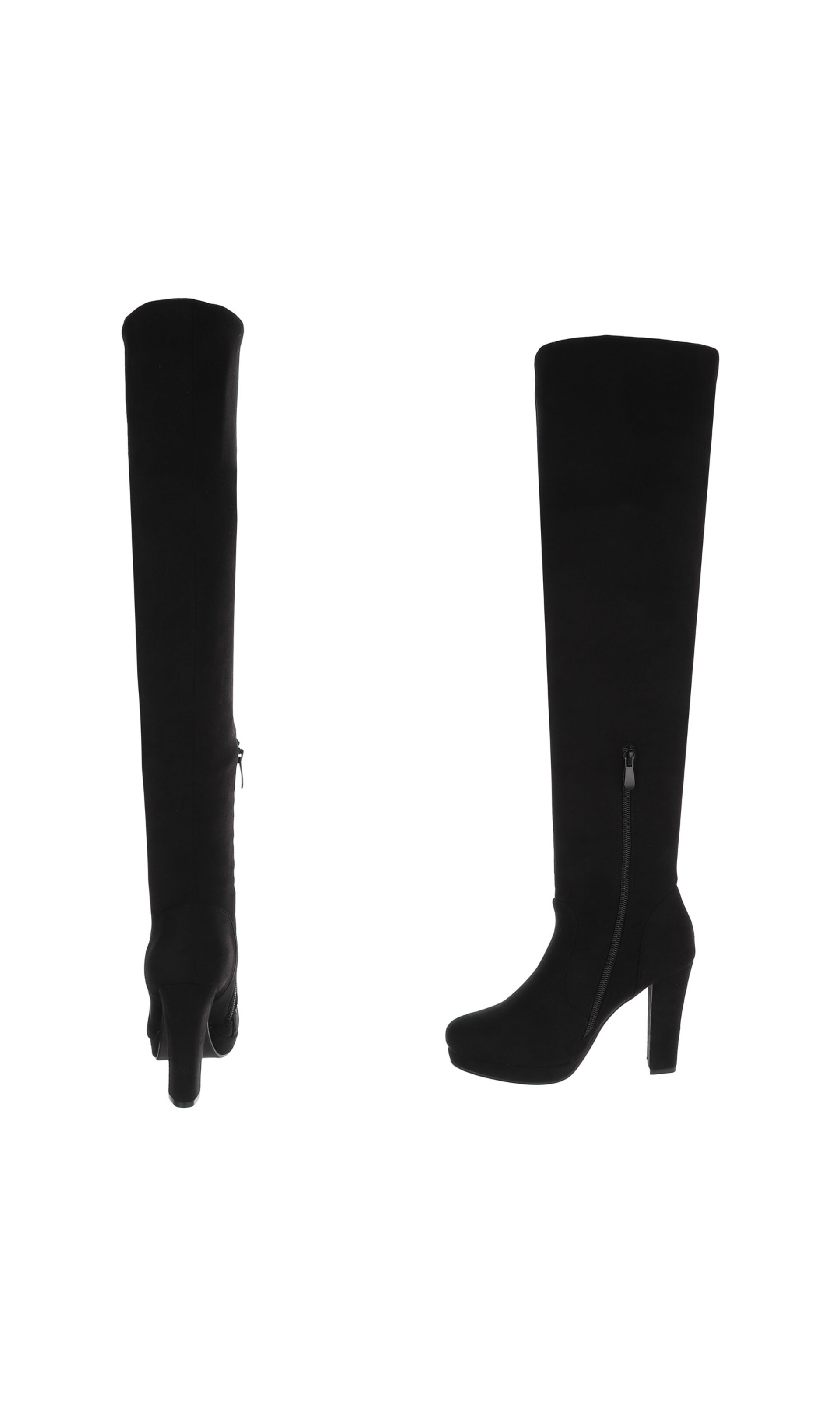 Ital-Design Overknees in Schwarz