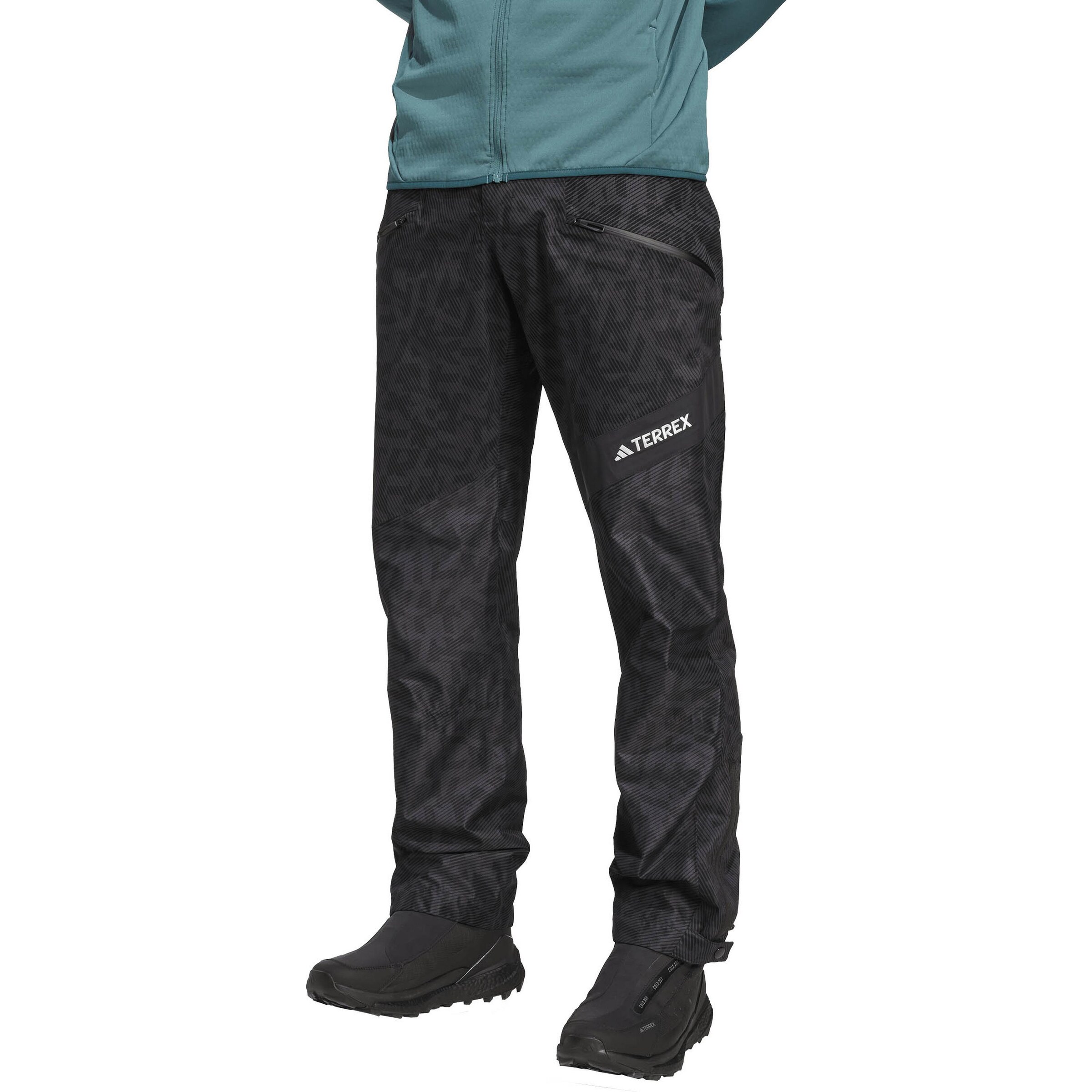ADIDAS TERREX Regular Outdoor Pants in Black: front