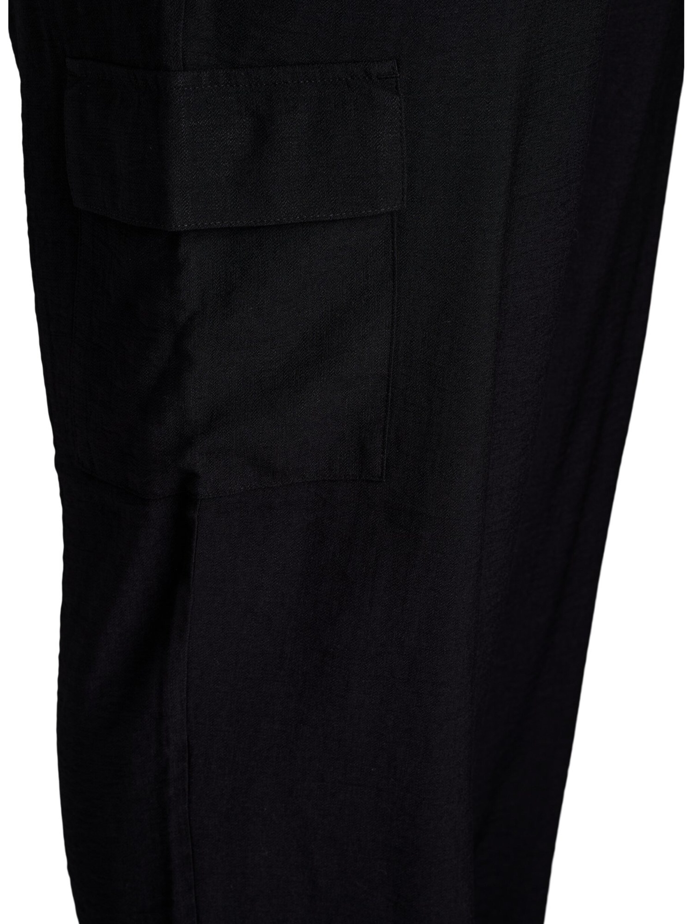 melns Zizzi Vaļīgs piegriezums Kargo bikses 'Cavilma'