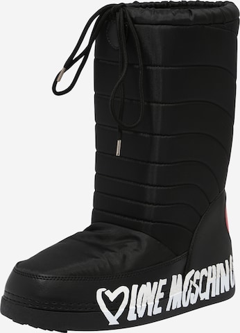 Love Moschino Snow Boots in Black: front