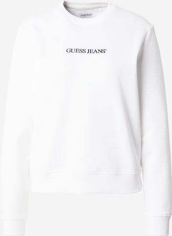 Felpa di GUESS JEANS in bianco: frontale