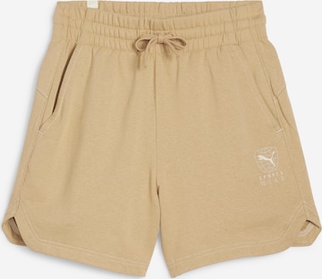 PUMA - regular Pantalón deportivo en marrón: frente