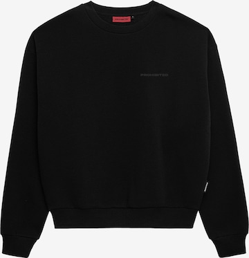 ProhibitedSweater majica - crna boja: prednji dio