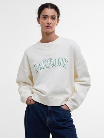 Barbour Свитшот 'Silverdale' в Коричневый: спереди