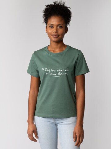 T-shirt 'Das Ist Aber Ein Schöner Baum' Watapparel en vert : devant