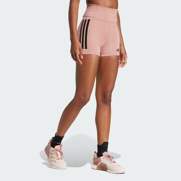 Skinny Pantaloni sportivi 'Optime' di ADIDAS PERFORMANCE in rosa: frontale