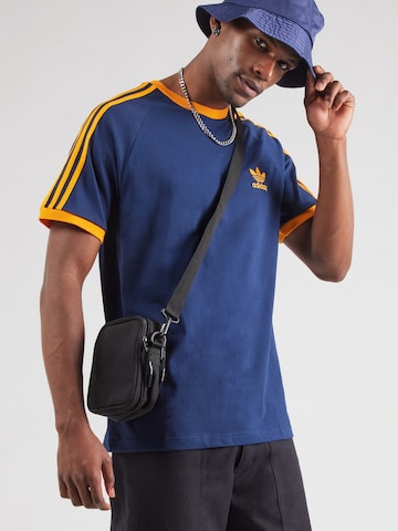 ADIDAS ORIGINALS Shirt '3-STRIPES TEE' in Blue: front