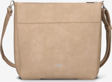 ZWEI Shoulder Bag 'Mademoiselle' in Beige: front