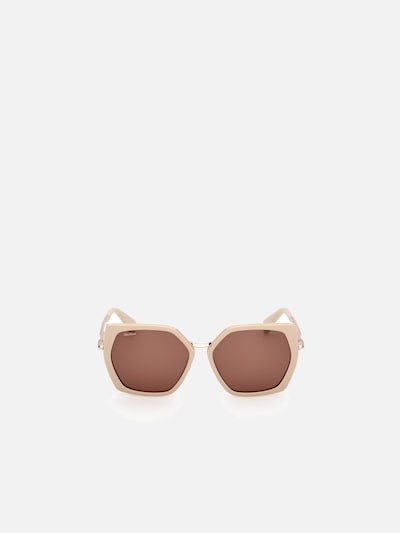 Max Mara Sunglasses 'Maxmara MM0136 Shiny dark green 56/14/140 Women Sunglasses' in 56 in Ivory, Item view