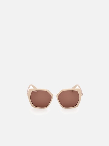 Max Mara Zonnebril 'Maxmara MM0136 Shiny dark green 56/14/140 Women Sunglasses' in Beige: voorkant