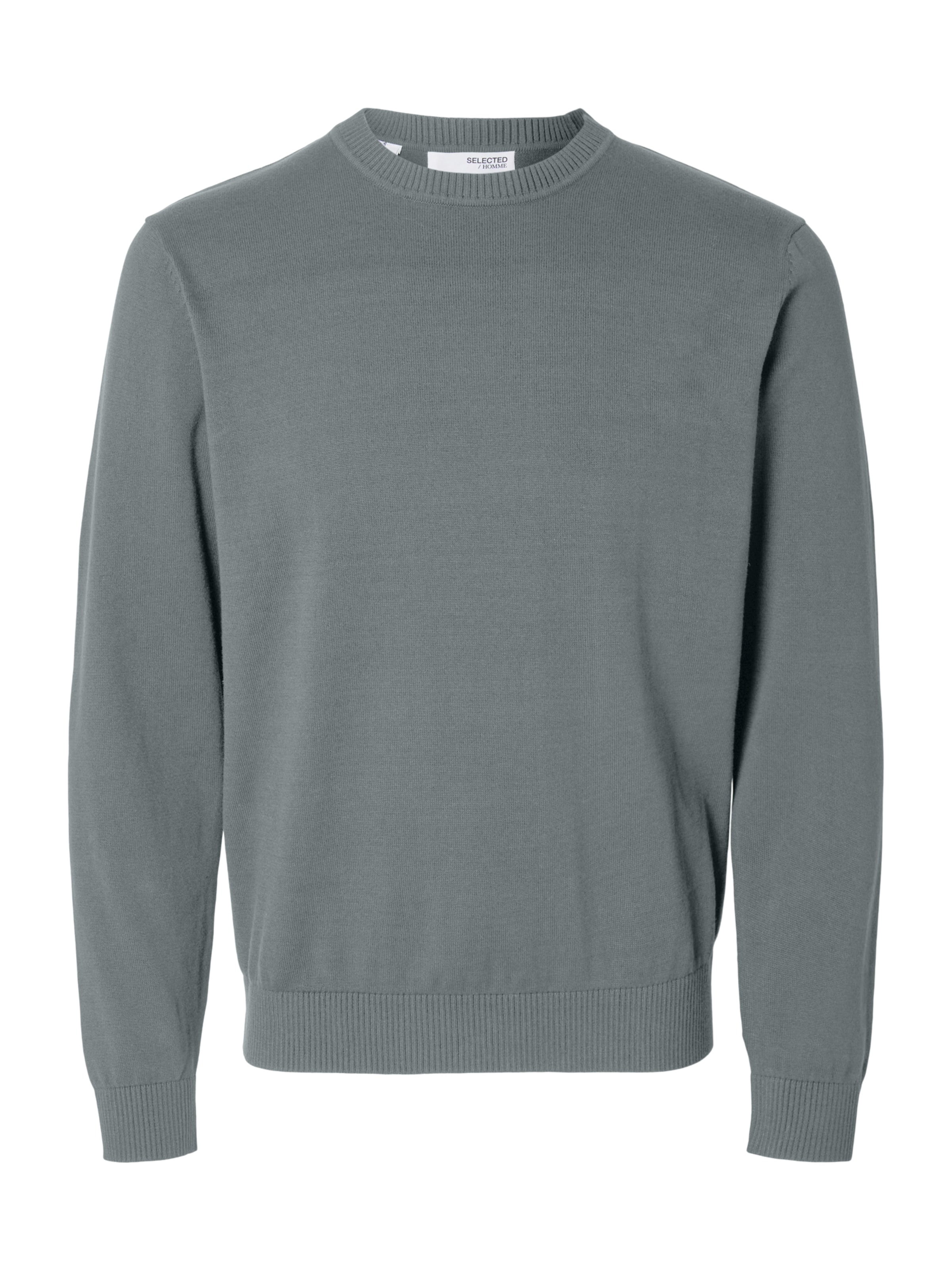 SELECTED Pullover 'SLHKRIS' in Grau: Vorderseite