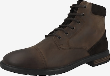 GEOX Lace-Up Boots 'Viggiano' in Brown: front