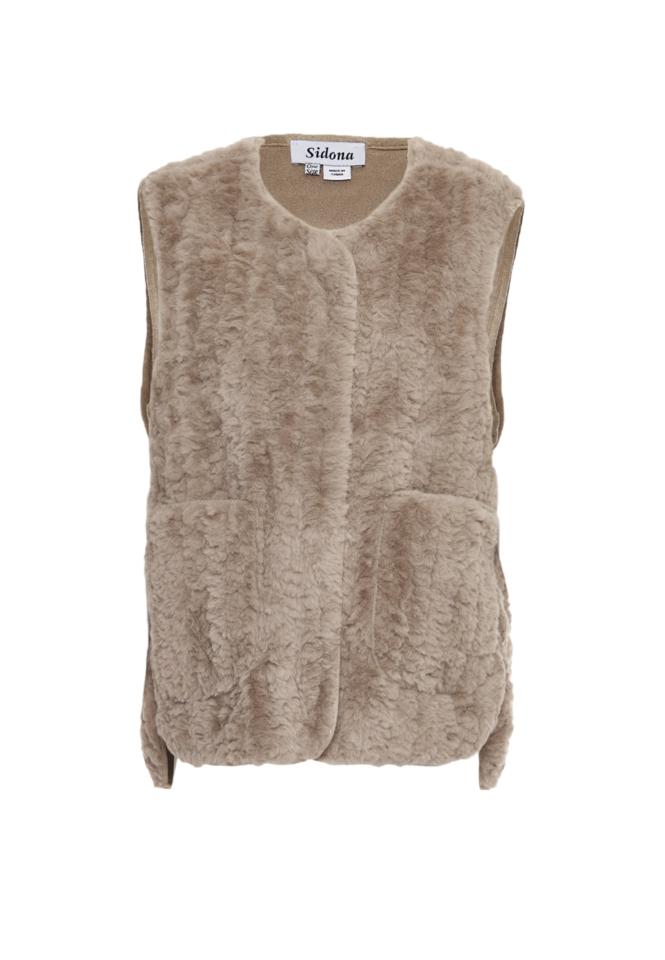 Vestă de la Sidona pe maro: față