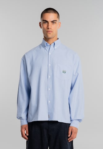 Comfort fit Camicia di Another Cotton Lab in blu: frontale