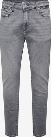 Coupe slim Jean 'ROPE' Only & Sons en gris : devant