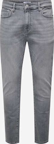 Only & Sons Slimfit Jeans 'ROPE' in Grijs: voorkant