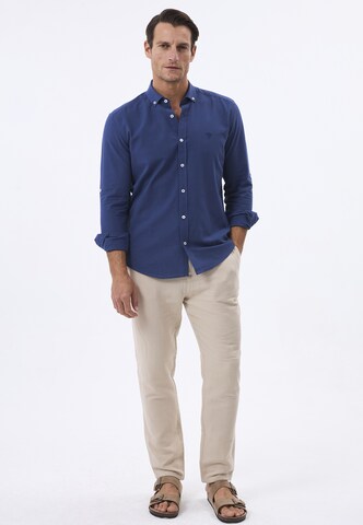 Coupe regular Chemise Felix Hardy en bleu