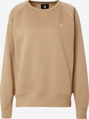 G-Star RAW Sweatshirt 'Premium core 2.0' i beige: forside