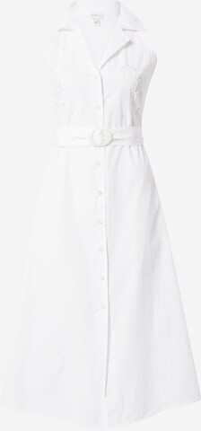 River Island Shirt Dress in White: front