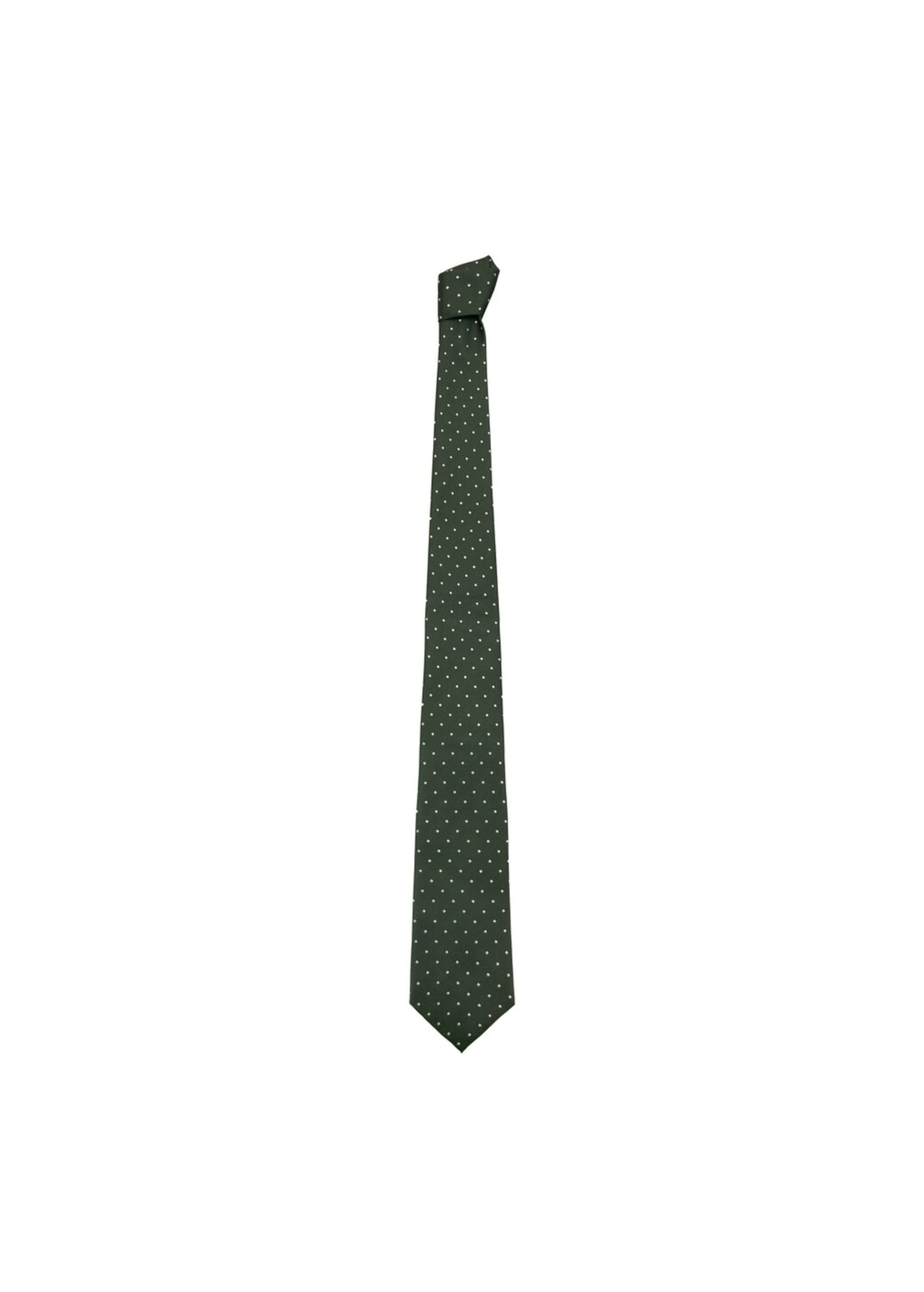 MANGO MAN Tie 'Dots8' in Green: front