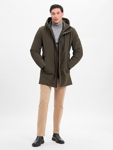 STRELLSON Between-Season Jacket 'Flex' in Green