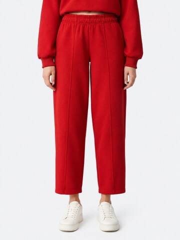 Pantalon 'Jogginghose' Ethiquet en rouge