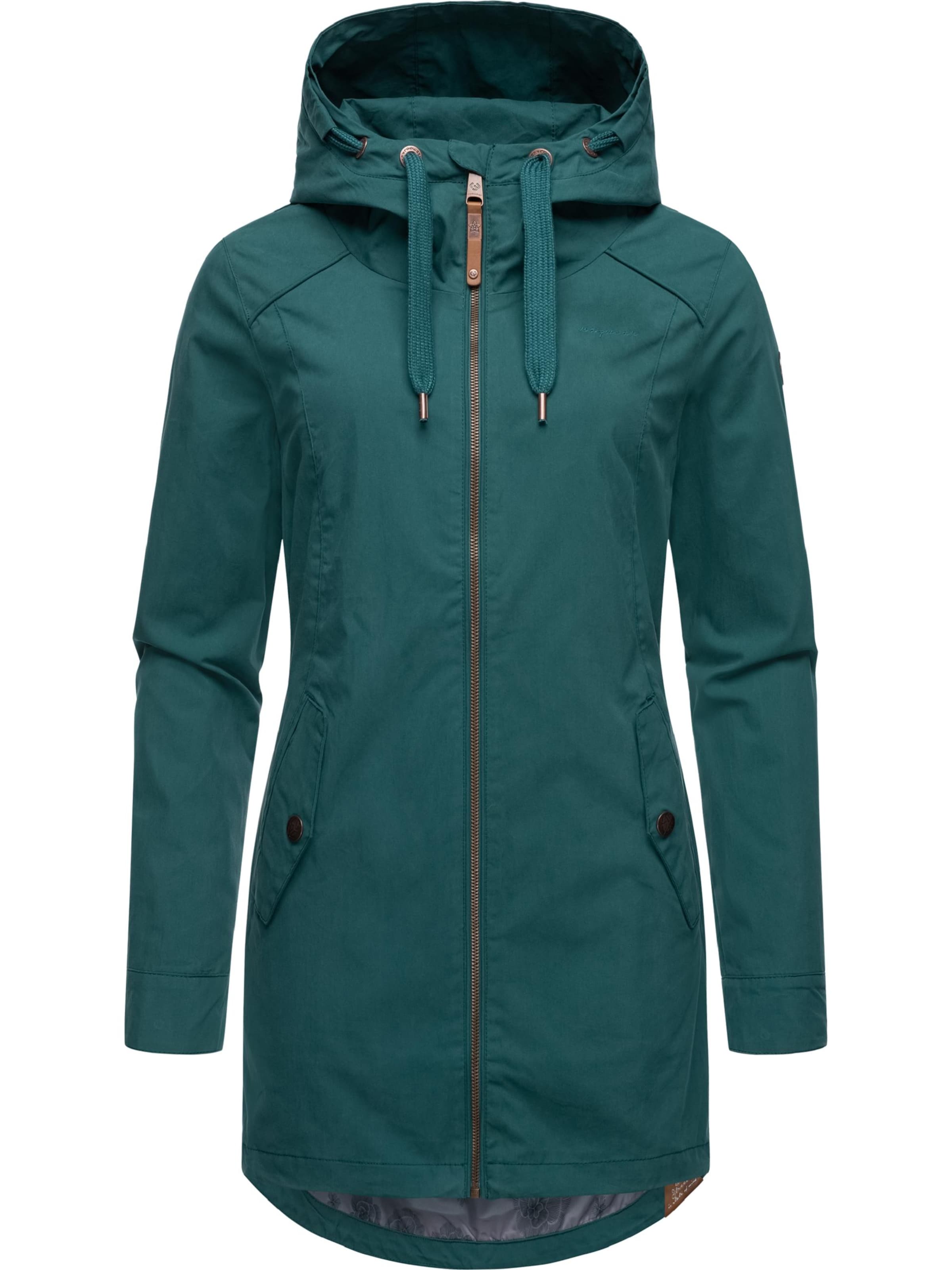 Ragwear Between-Seasons Parka in Green: front