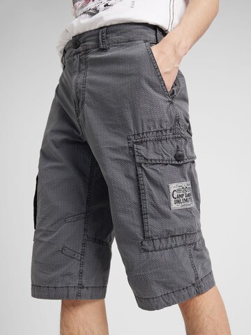 CAMP DAVID - regular Pantalón cargo en negro