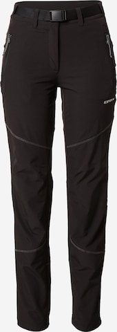 ICEPEAK Spodnie outdoor 'BLAIRSBURG' w kolorze czarny: przód