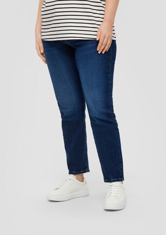 s.Oliver Red Label Plus Slimfit Jeans in Blauw: voorkant