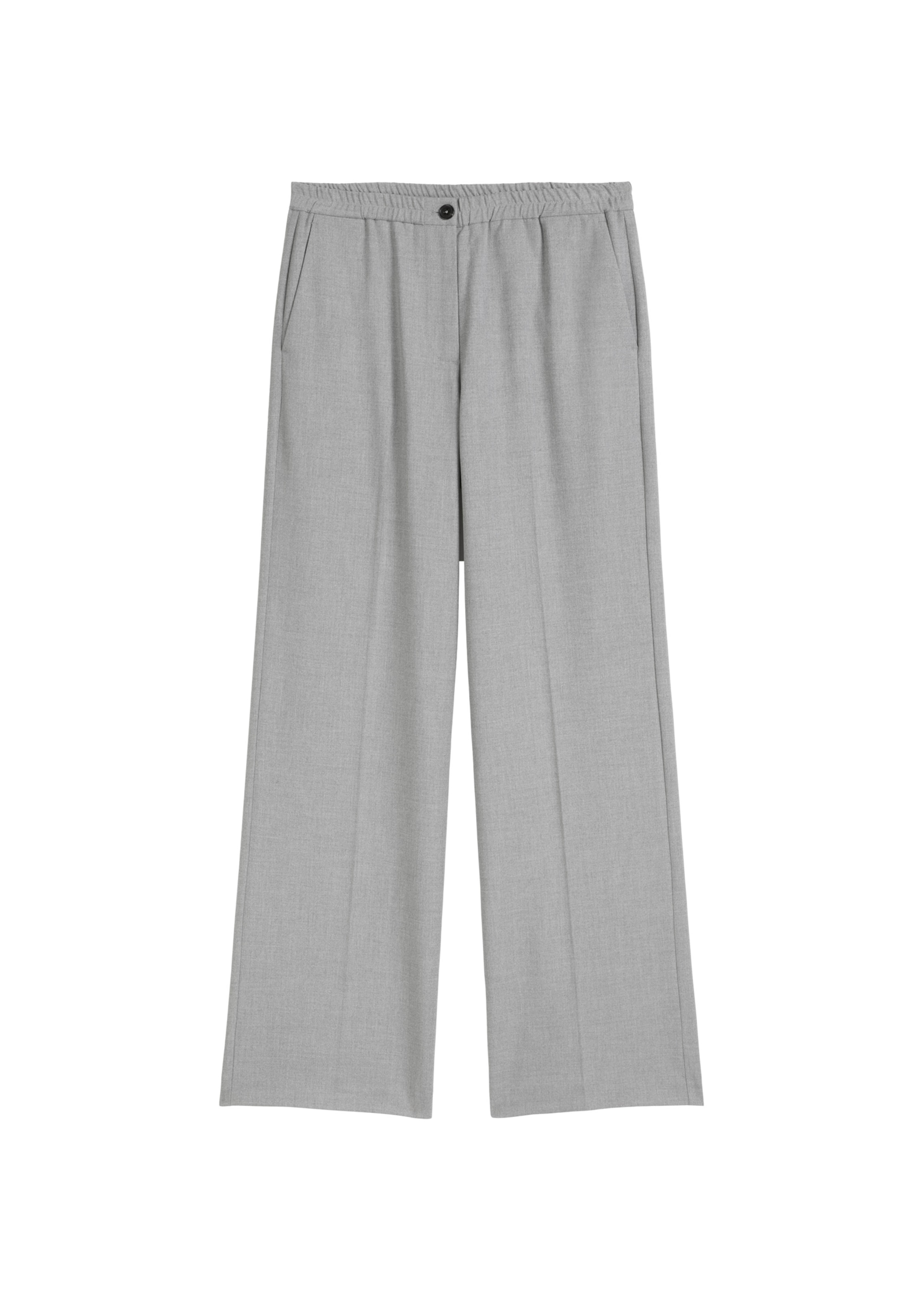 Marc O'Polo - Loosefit Calças com pregas em cinzento: frente