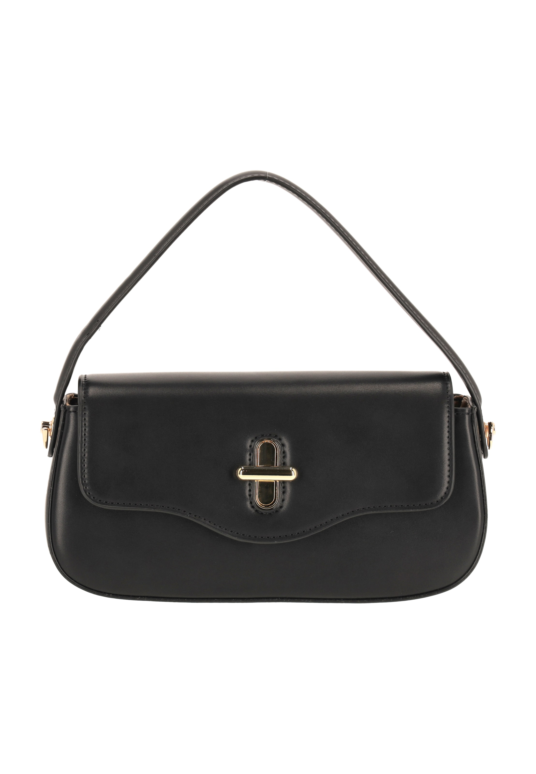 Usha - Bolso de hombro en negro: frente