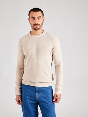 Only & Sons Sweter 'ONSETHAN' w kolorze szary: przód
