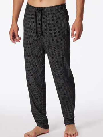 SCHIESSER Pyjamabroek in Zwart: voorkant