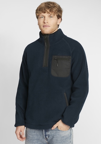 INDICODE JEANS Between-Season Jacket 'Trout' in Blue: front