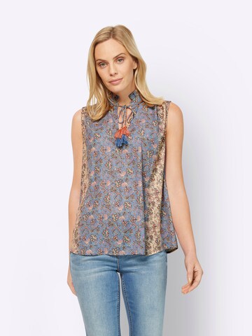 heine Blouse in Blauw: voorkant