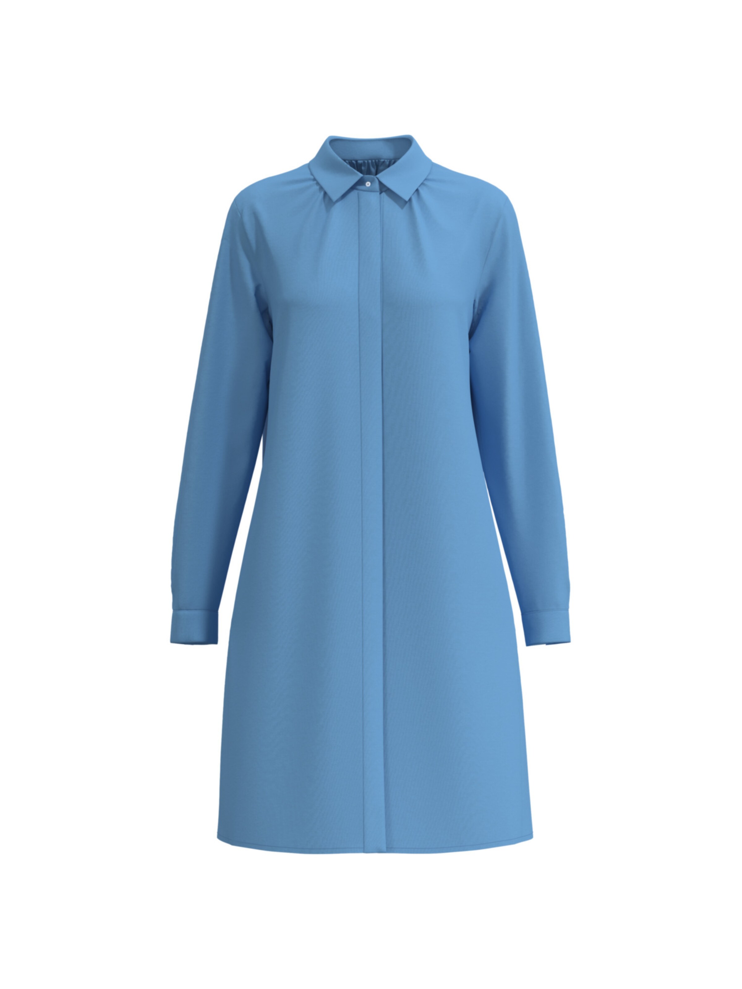 SEIDENSTICKER Blousejurk 'Schwarze Rose' in Blauw: voorkant