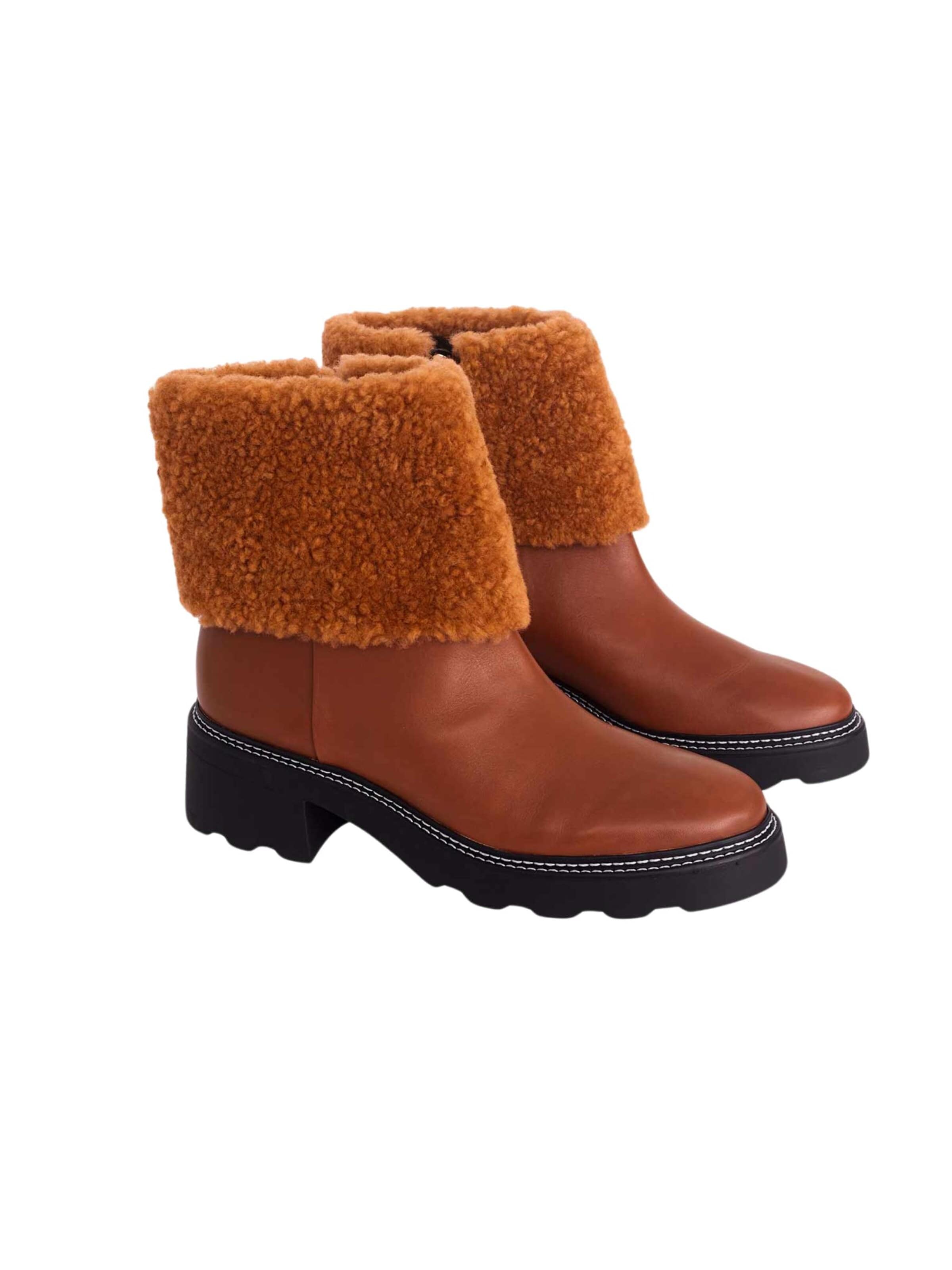 Mangara Atelier Booties 'Andira' in Brown