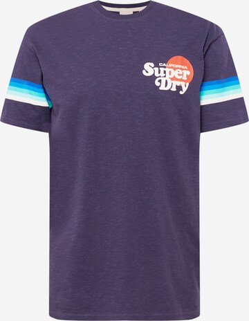 Superdry Shirt 'Cali' in Blauw: voorkant