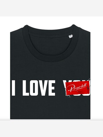 Rheinrebell Shirt 'I Love' in Black