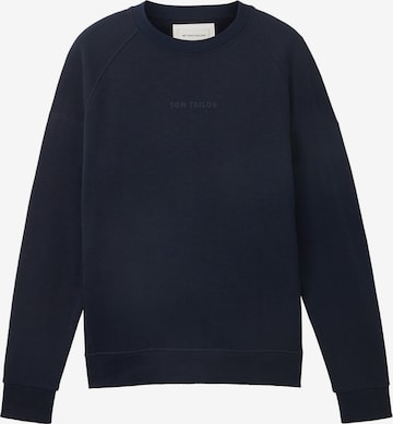 Sweat-shirt TOM TAILOR en bleu : devant