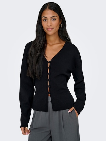 Cardigan 'JDYAstra' JDY en noir : devant